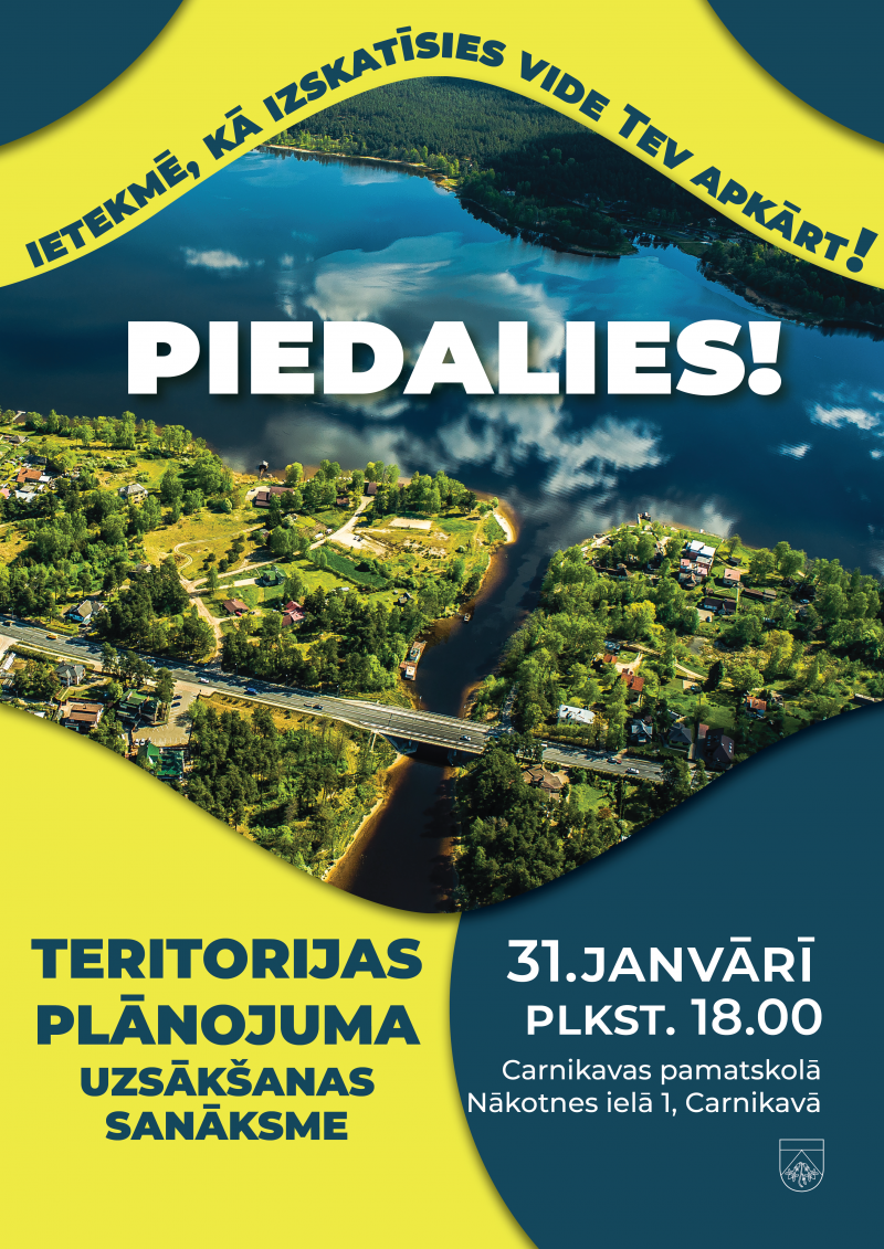 Aicinām iedzīvotājus 31. janvārī piedalīties otrajā klātienes sanāksmē par Ādažu novada jaunā teritorijas plānojuma izstrādi