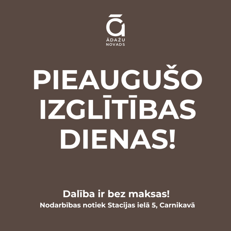 pieaugušo izglītības dienas 
