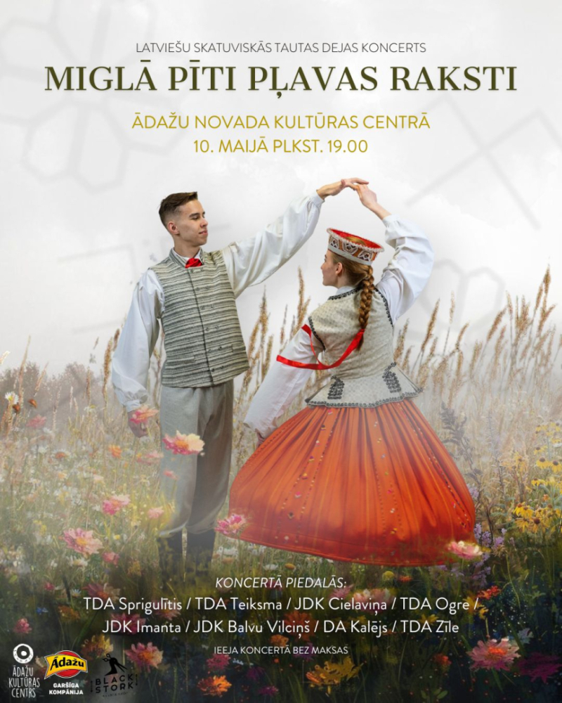 Miglā pīti pļavas raksti