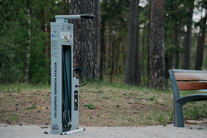 Veloapkopes stends Kadagā