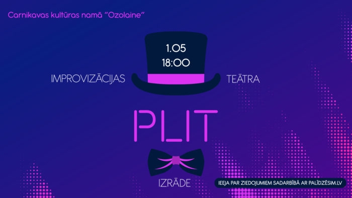 Improvizācijas teātra PLIT plakāts