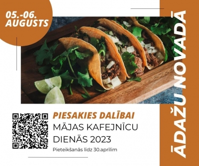 Piesakies Ādažu novada “Mājas kafejnīcu dienām 2023”