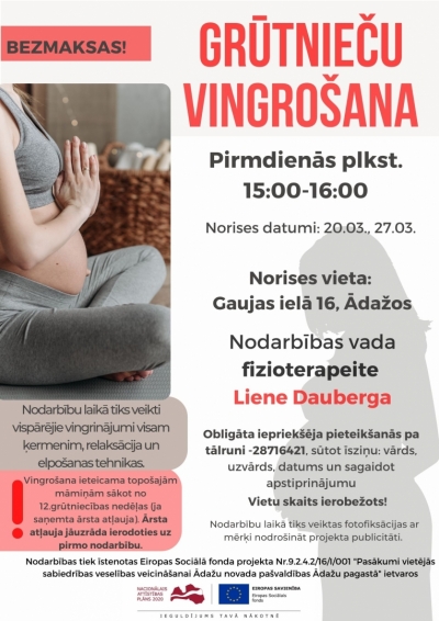 Nodarbību plakāts