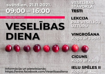 “Veselības diena” Carnikavā - plakāts