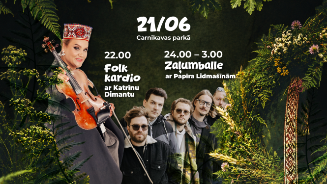 Folk Kardio ar Katrīnu Dimantu un zaļumballe ar Papīra lidmašīnām