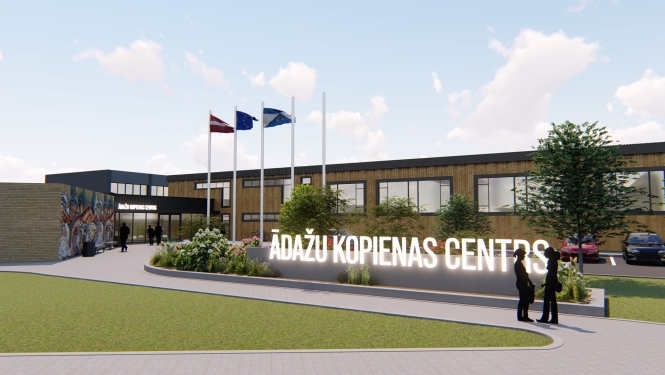 Ādažu kopienas centra vizualizācija