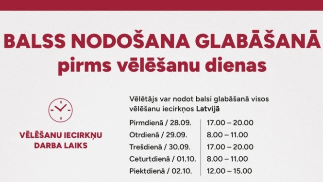 Balss nodošana glabāšanā