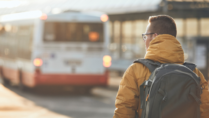 autobusa pasažieris nokavējis autobusu