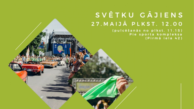 Gaujas svētku gājiena baneris