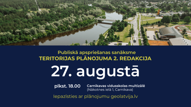 Teritorijas plānojuma sanāksme 2026 Carnikavā