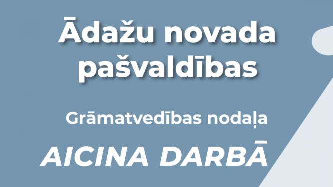 TE IR DARBS: vecākajam grāmatvedim