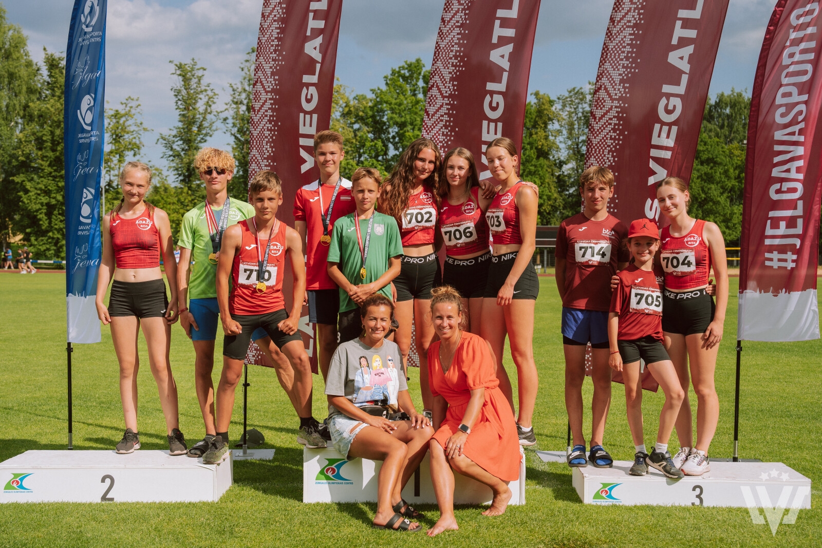 Ādažu bērnu jauniešu sporta skola, jauniešu čempionāti, vieglatlētika