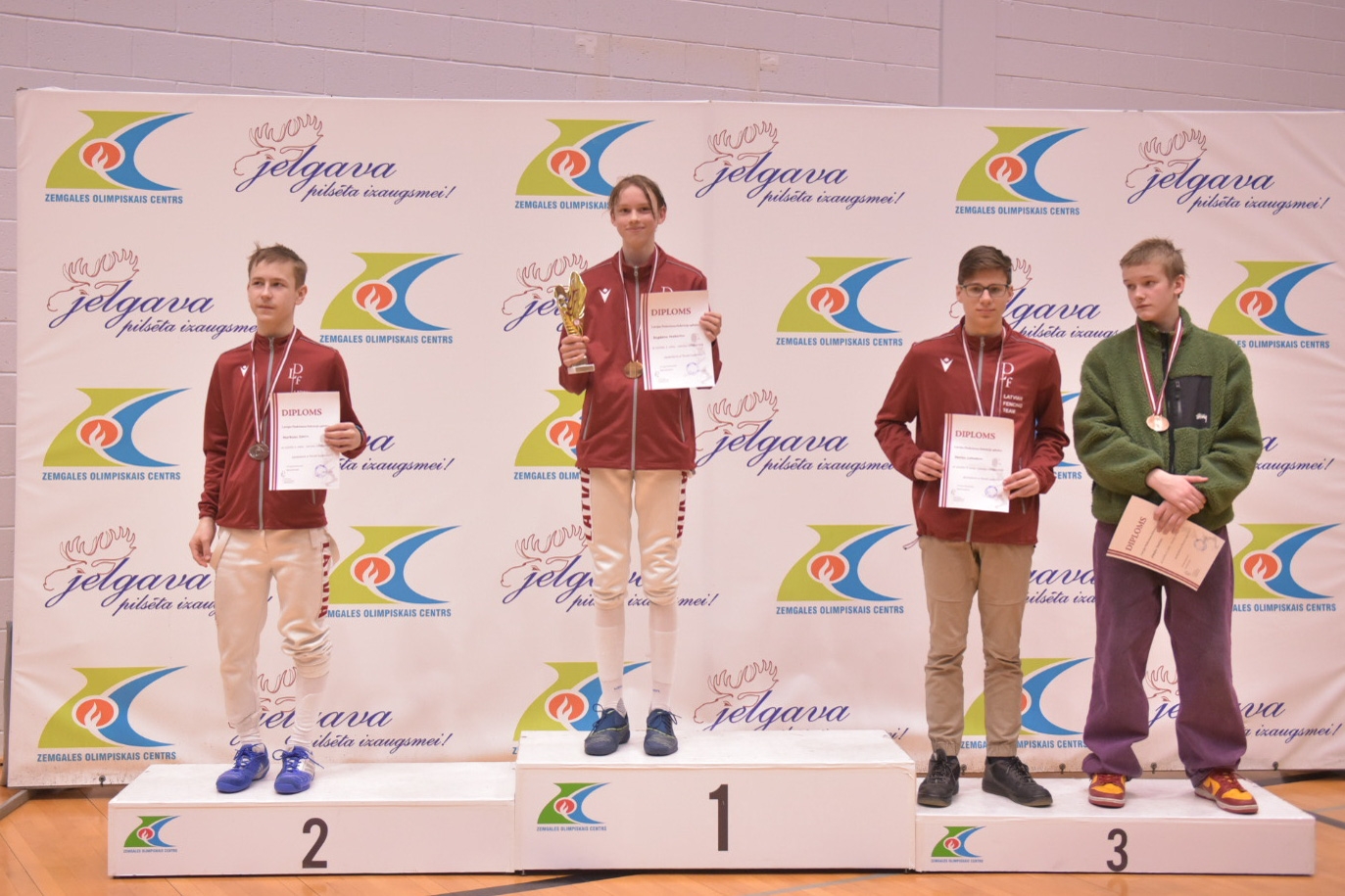 Markuss Zdors kļūst par Latvijas vicečempionu paukošanā kadetiem