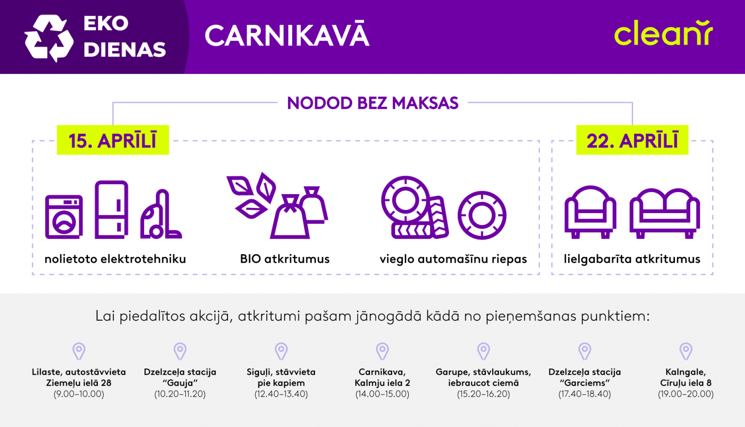 baneris eko dienai