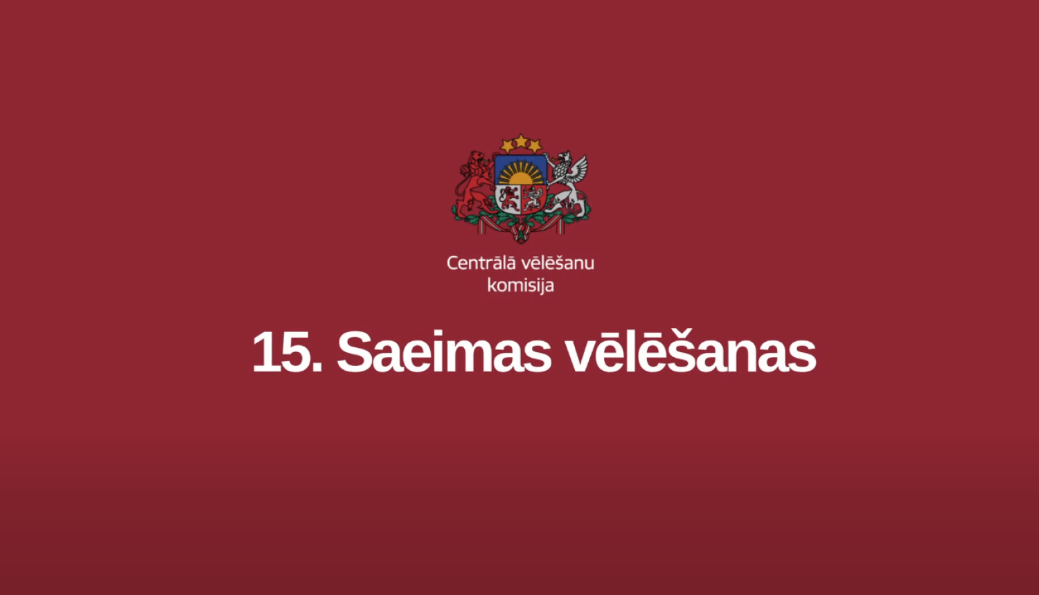 15. Saeimas vēlēšanas