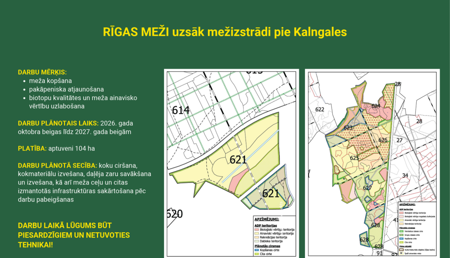 shēma ar plānoto mežistrādi Kalngalē