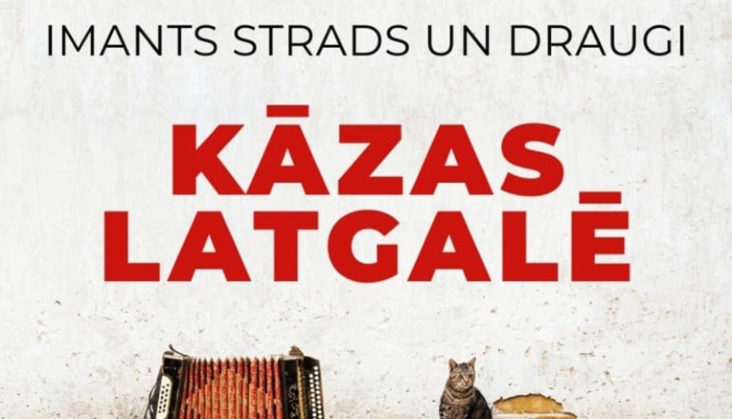 Ilustrācija ar akordeonu un kaķi