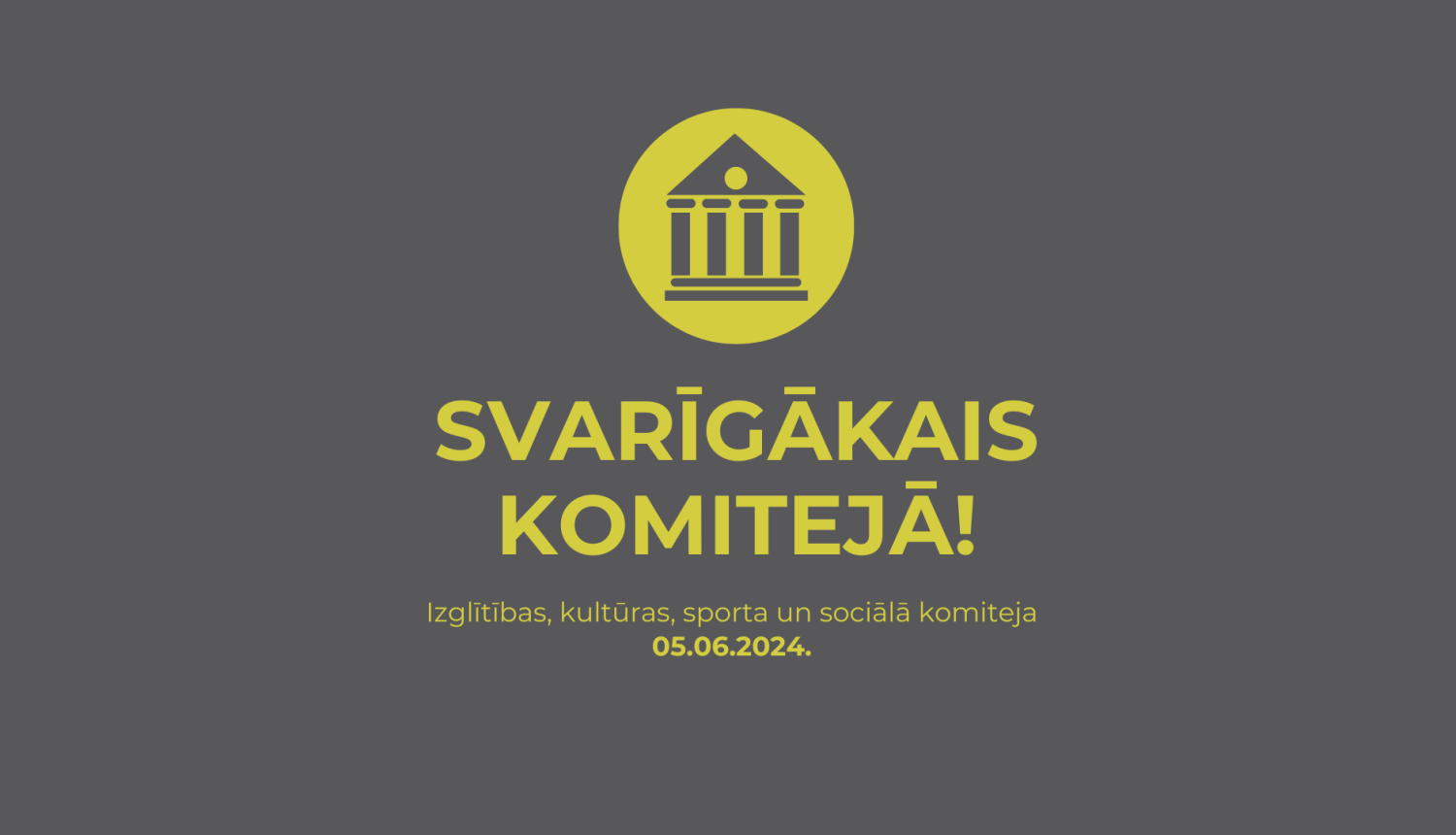 Svarīgākais IKSS komitejā