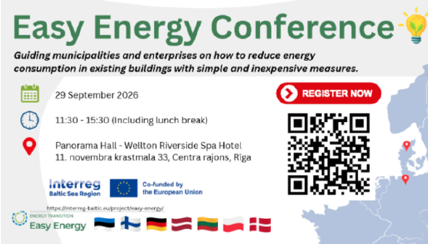 projekta "Easy Energy" noslēguma konference  kā uzlabot energoefektivitāti publiskajās ēkās un mazajos vai vidējos uzņēmumos