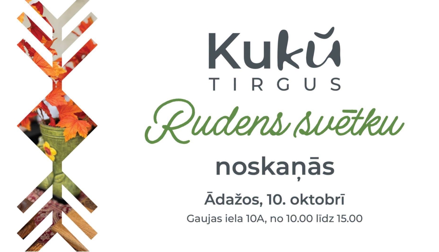 Kuku tirdziņš rudens svētku noskaņās