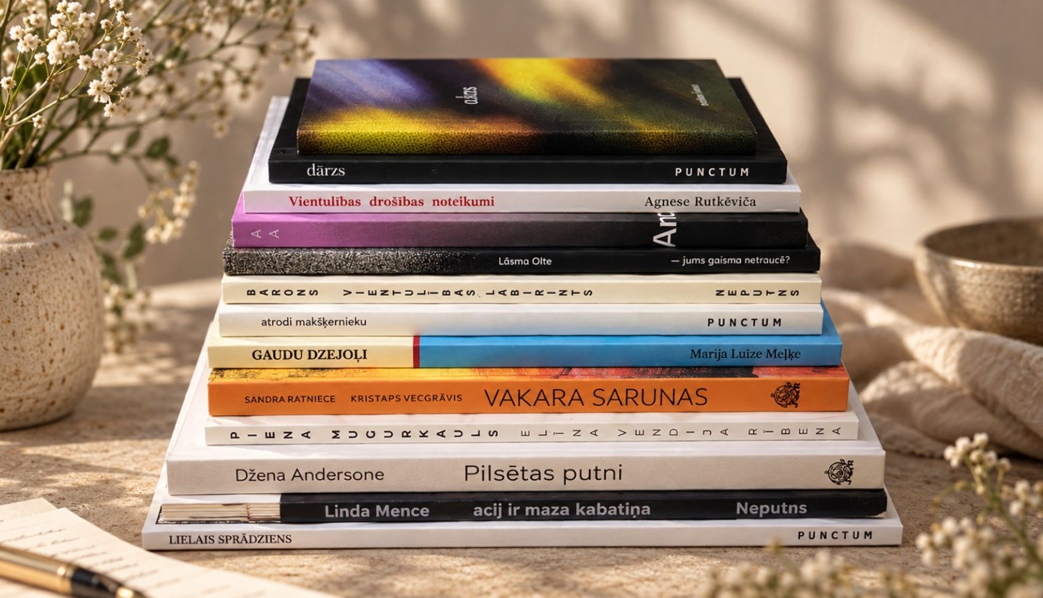 Ojāra Vācieša literārās prēmijas dzejā pretendenti 2026 - grāmatas