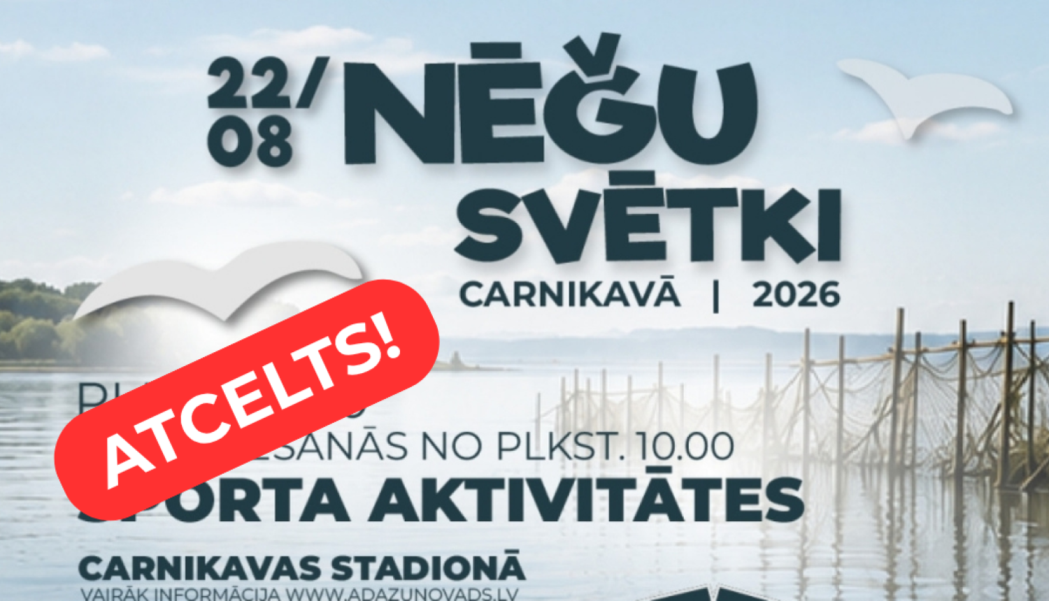 Nēģu svētku sporta pasākumi - atcelti