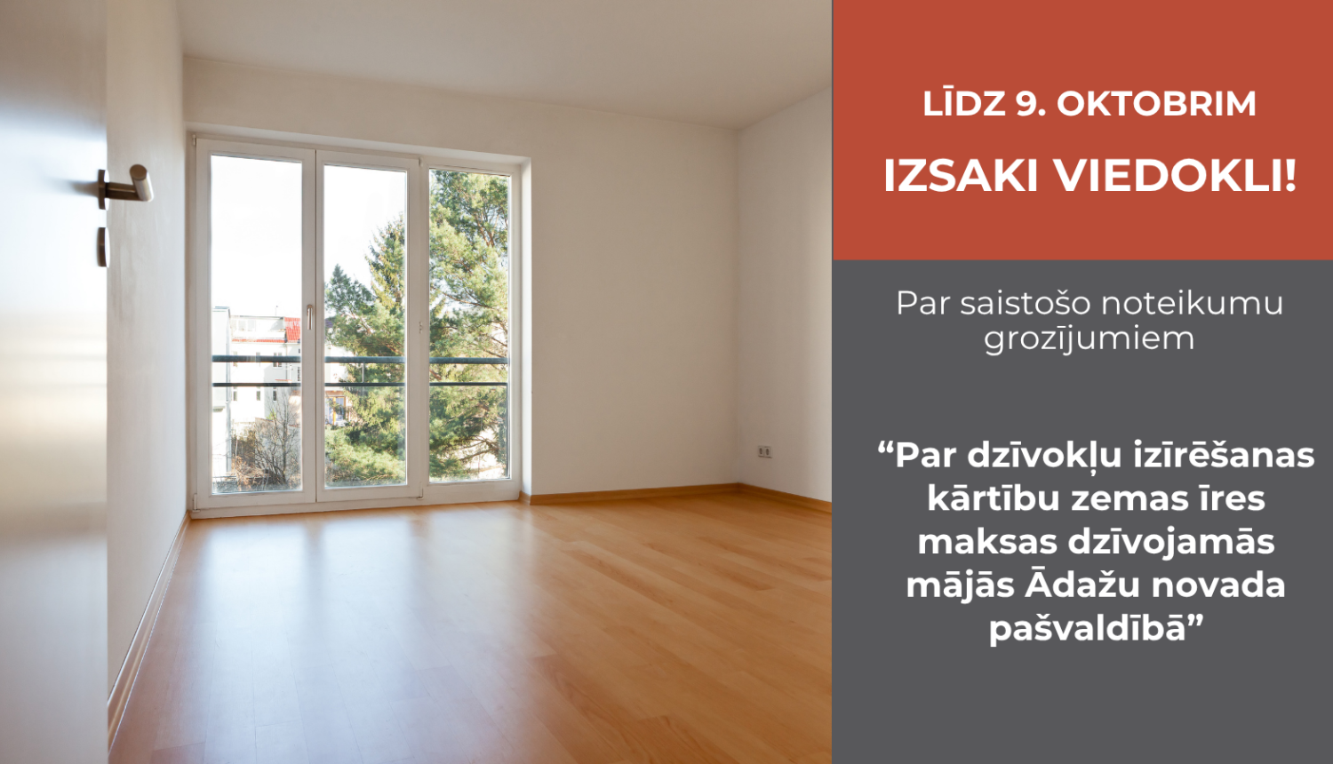 saistošie noteikumi par zemas īres maksas dzīvojamajām mājām - dzīvoklis