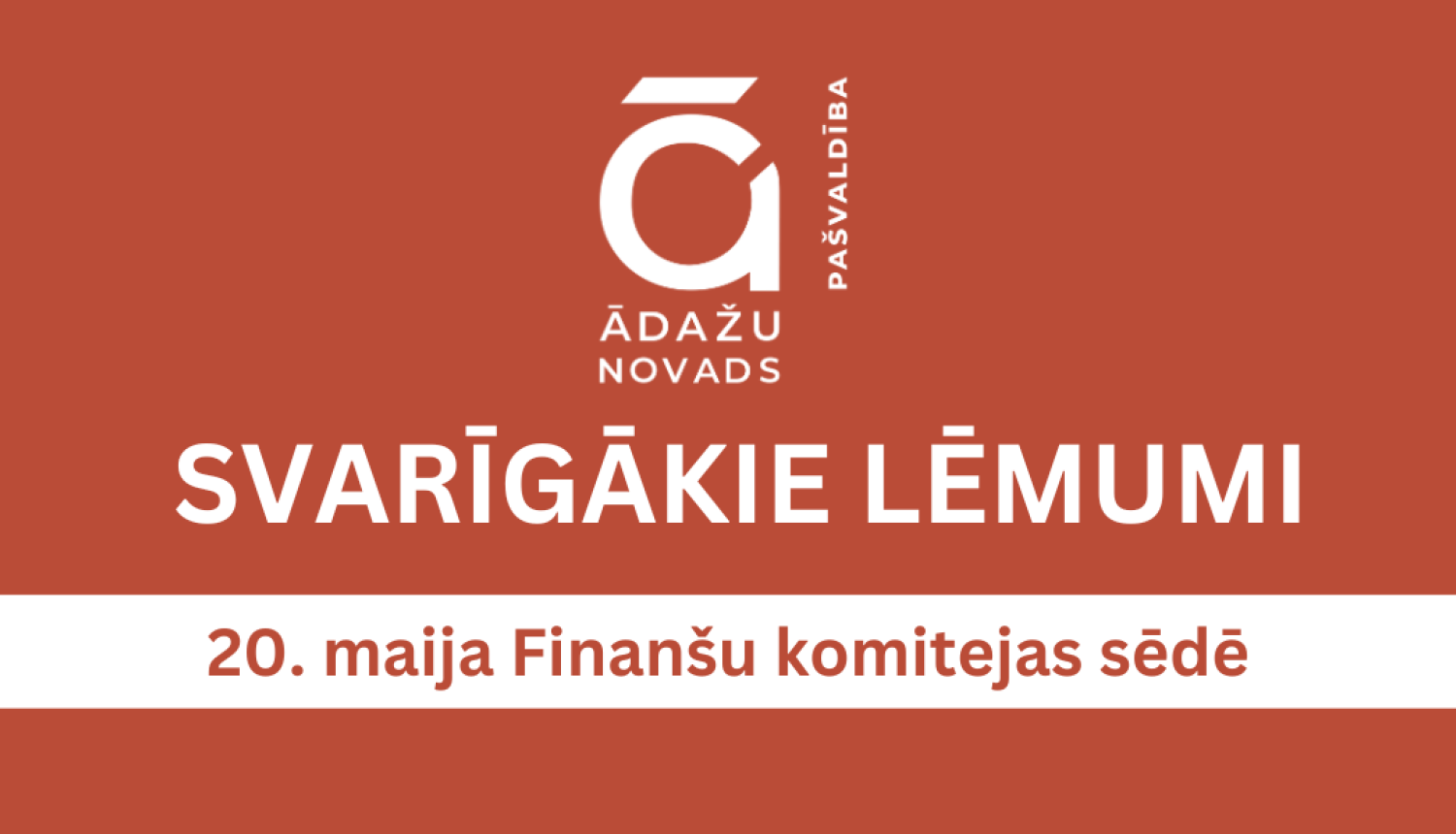 svarīgākie lēmumi  - finanšu komiteja - 200526 