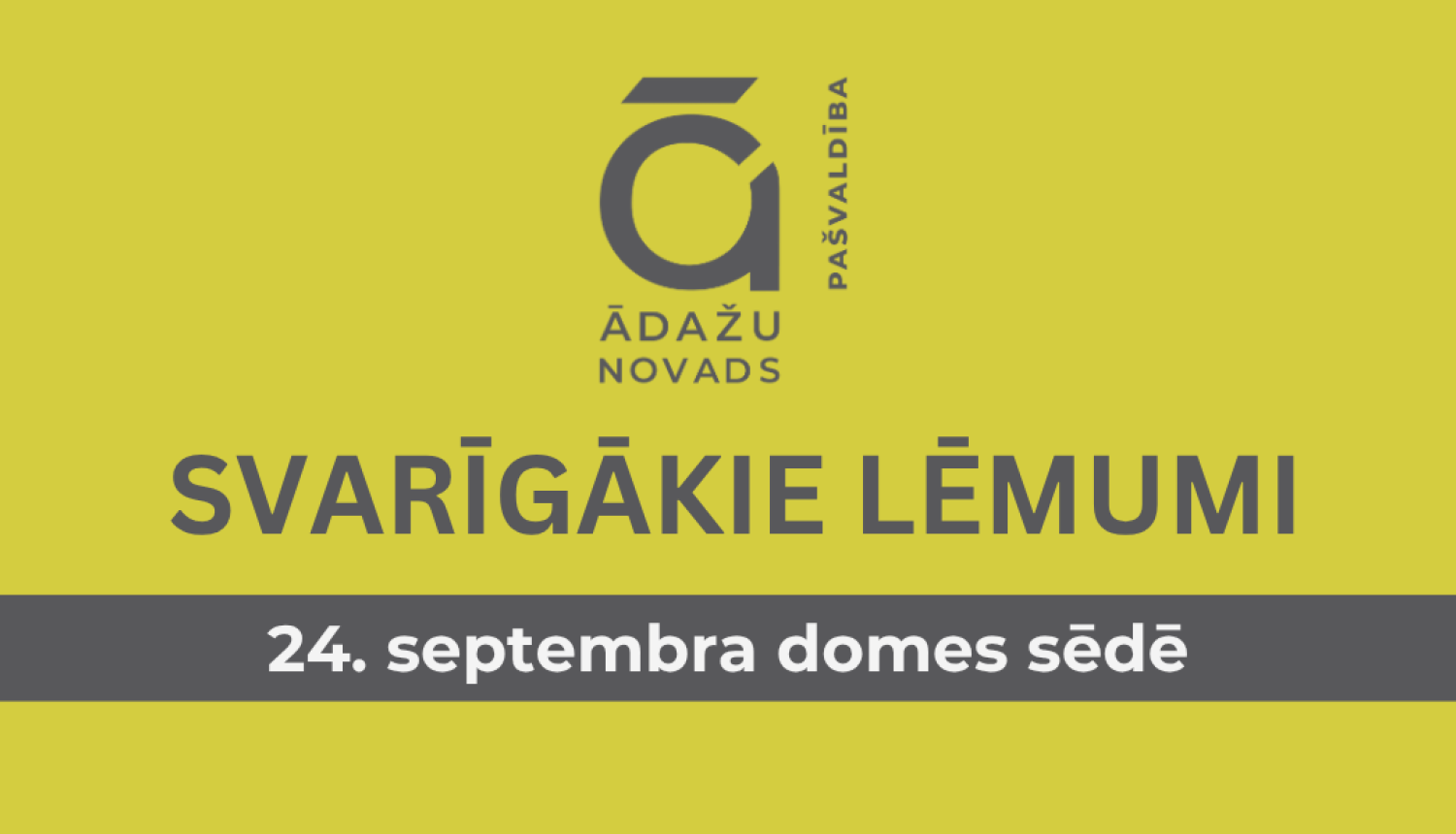 DS svarīgākie lēmumi 24092026