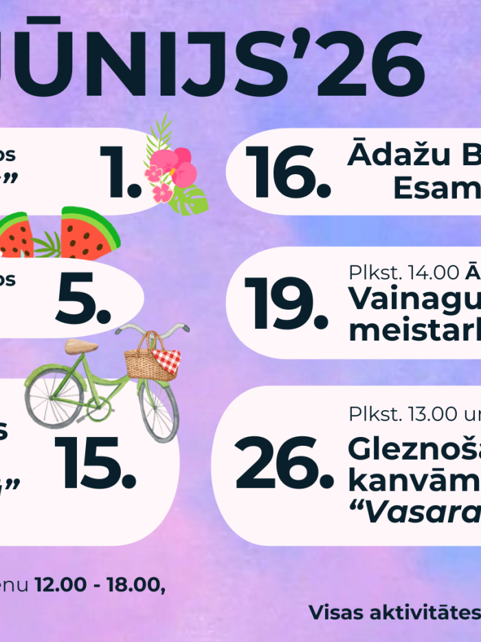 jūnijs - jauniešu aktivitātes