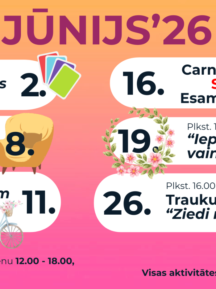 jūnijs - jauniešu aktivitātes