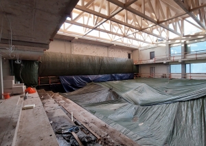 Turpinās Carnikavas pamatskolas pārbūves un paplašināšanas darbi