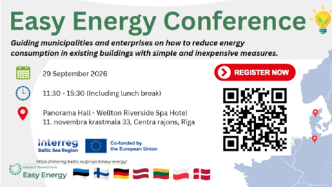 projekta "Easy Energy" noslēguma konference  kā uzlabot energoefektivitāti publiskajās ēkās un mazajos vai vidējos uzņēmumos