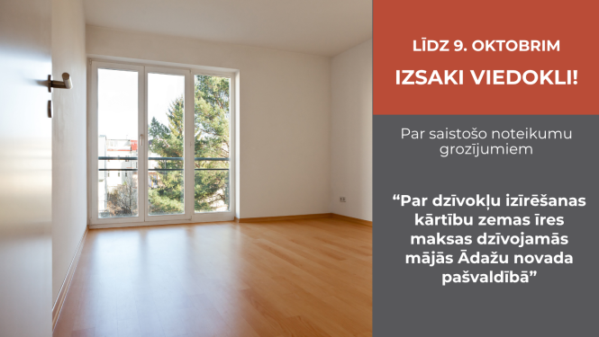 saistošie noteikumi par zemas īres maksas dzīvojamajām mājām - dzīvoklis