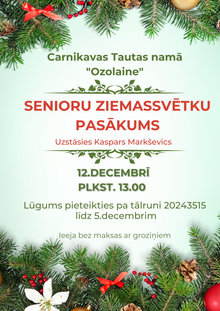 senioru pasākums Carnikavā