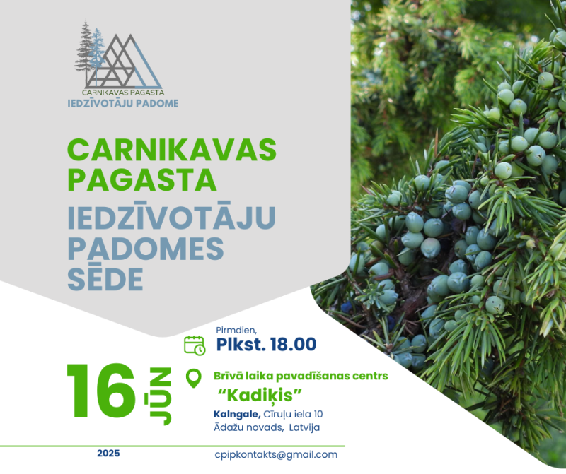 Carnikavas iedzīvotāju padomes sapulce