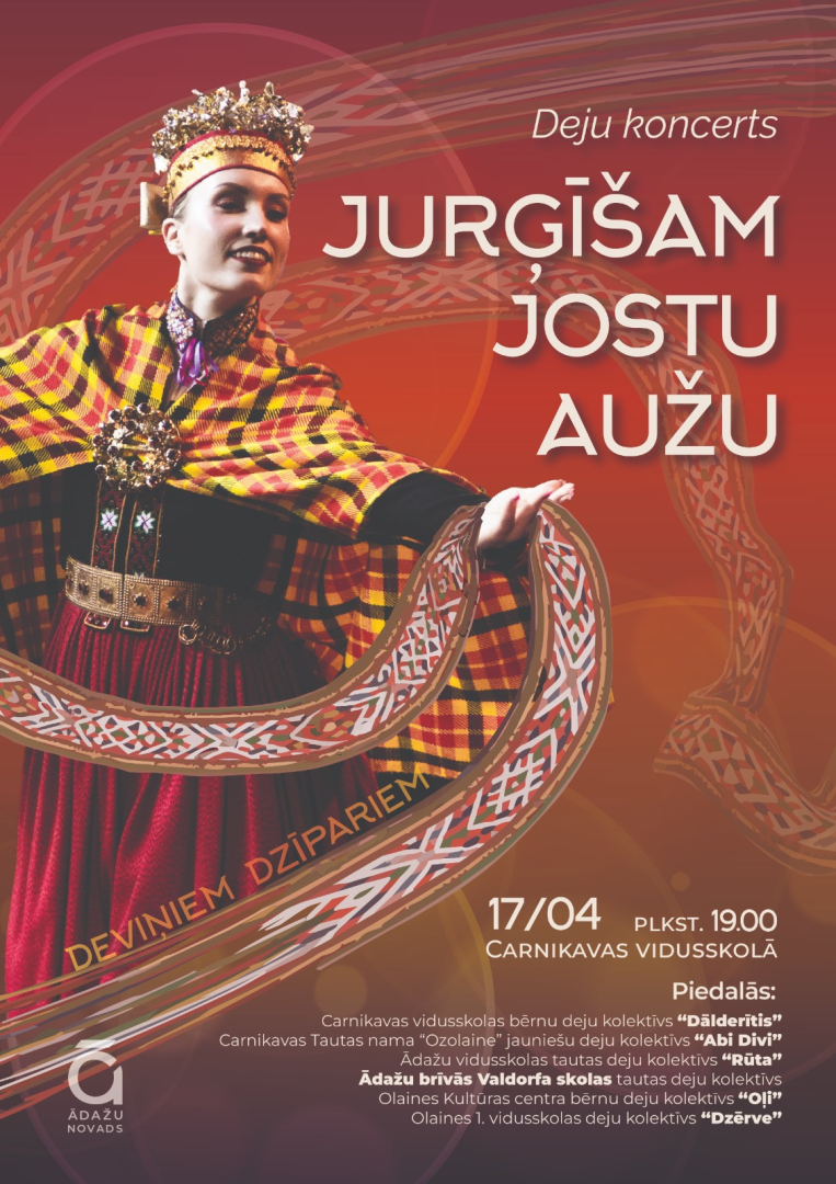 dejotāja ar jostu rokās