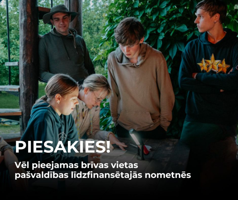 pašvaldības līdzfinansētas nometnes, bērni
