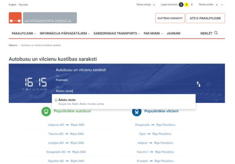 autobusu saraksti