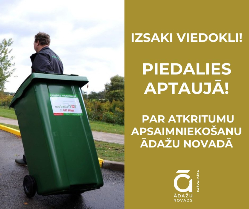 aptauja par atkritumu apsaimniekošanu
