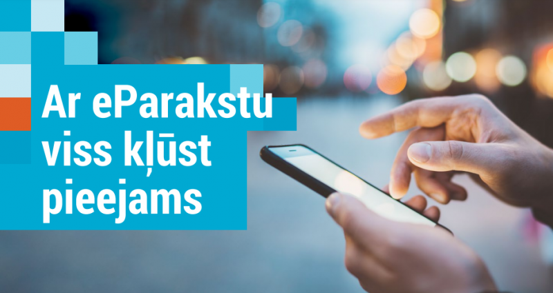 Ar eParakstuviss kļūst pieejams