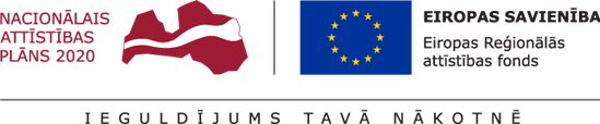 Eiropas Savienības Reģionālā attīstības fonda logo