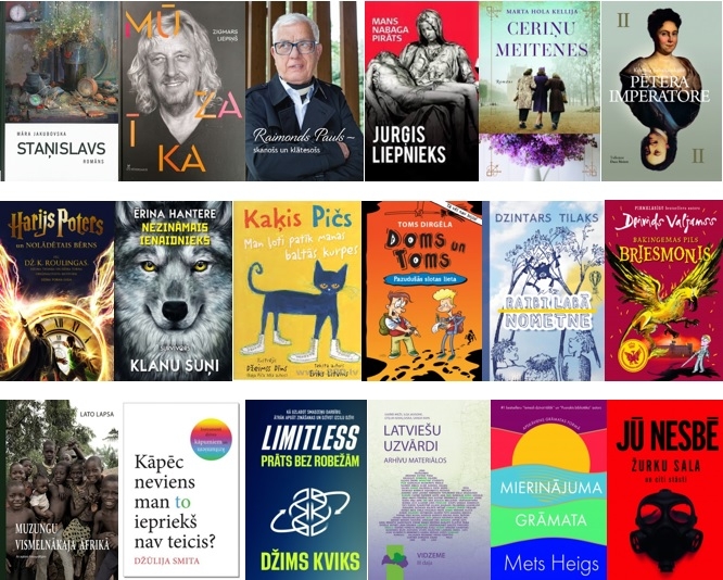 Jaunu grāmatu piedāvājums Ādažu bibliotēkā novembrī