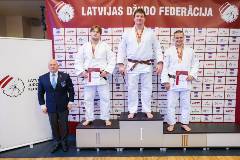 Ralfs Rūsiņš triumfē Latvijas čempionātā džudo, Ādažu novadam kopumā sešas medaļas