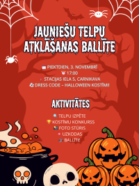 jauniešu telpu atklāšana, halloween