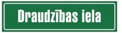 Adreses plāksnīte ar ielas nosaukumu
