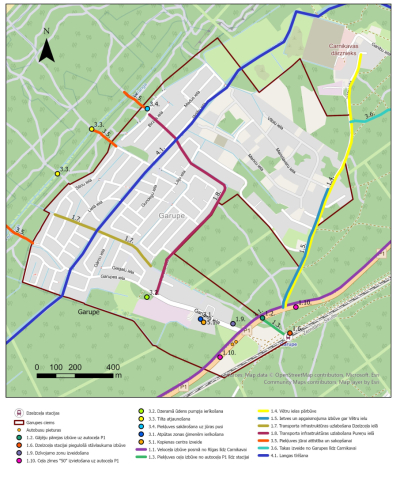 Garupes ciemā nepieciešamās darbības atbilstoši Garupes ciema attīstības plāna redakcijai 2026. gada sākumā