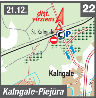 Ziemas magnēts - Kalngale - piebraukšanas karte