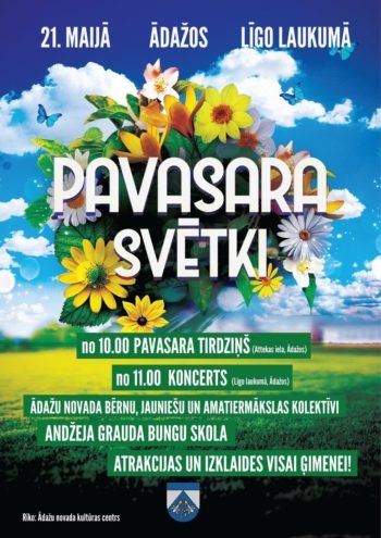 Pavasara svētku plakāts