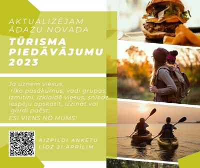 Tūrisma piedāvājumu plakāts